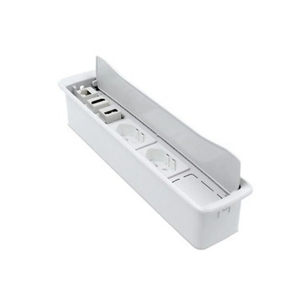 DUTOTEC CX MESA NEW SLIM 3NBR + 3FURACAO KEY BRANCO