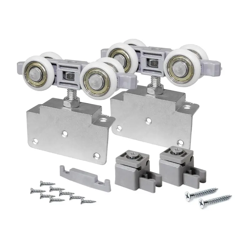 SISTEMA PERFIL ROLD P/ PORTA DE PASSAGEM P/ TRILHO V COM ROLDANA CONVEXA 100KG