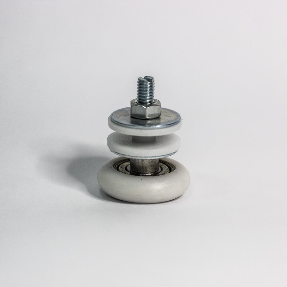 ROLDANA P/ VIDRO TEMPERADO C/ ROLAMENTO 10MM